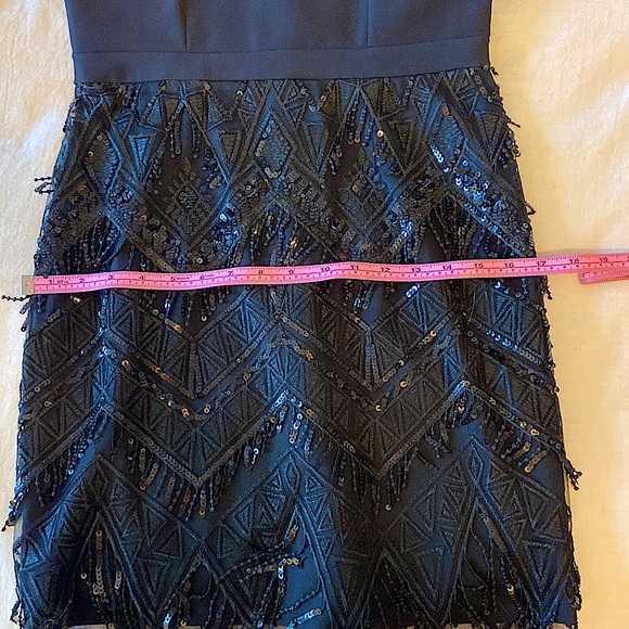 Aidan by Aidan Mattox Beaded Skirt Cocktail Minidress - Picture 10 of 10